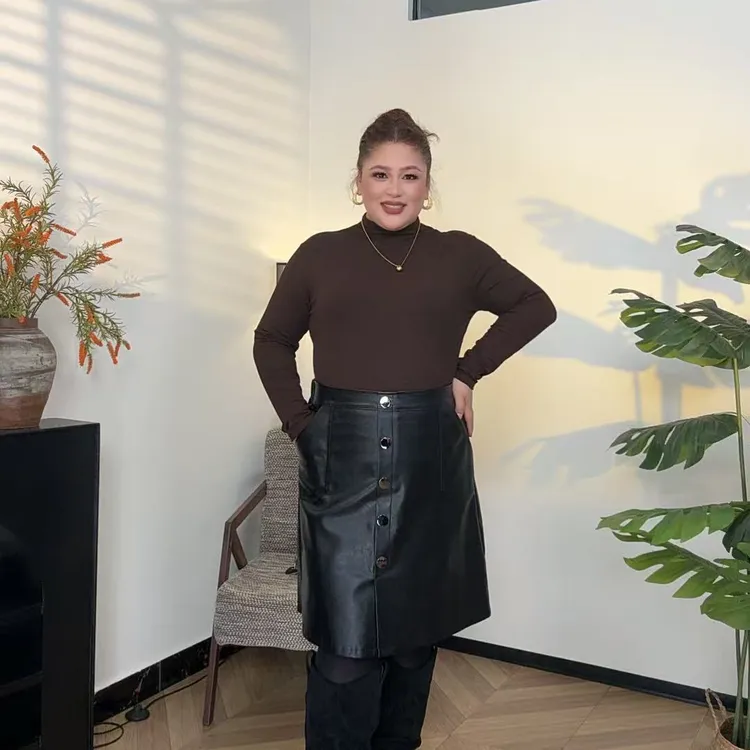 Ahlima大码女装2025推荐款显瘦半身裙女装半身裙气质网红高腰时尚