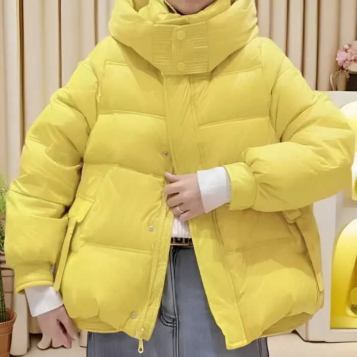 冬季连帽时尚休闲百搭大码常规女士棉服加厚保暖