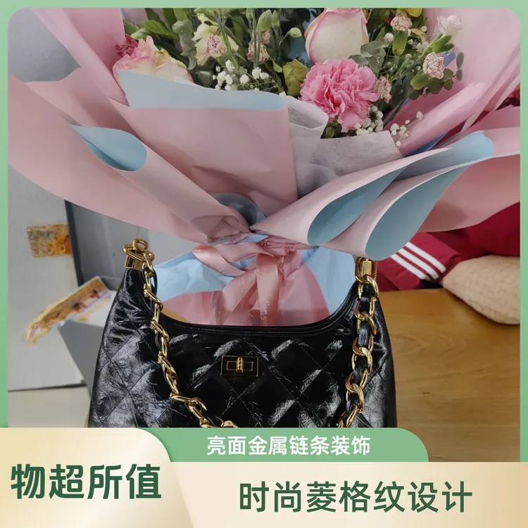 轻奢斜挎防盗小众百搭链条包