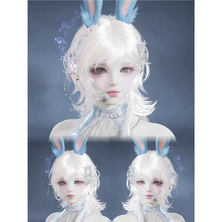 温柔兔兔｜永劫无间端游手游捏脸数据 蓝梦捏脸 手游女角色通用