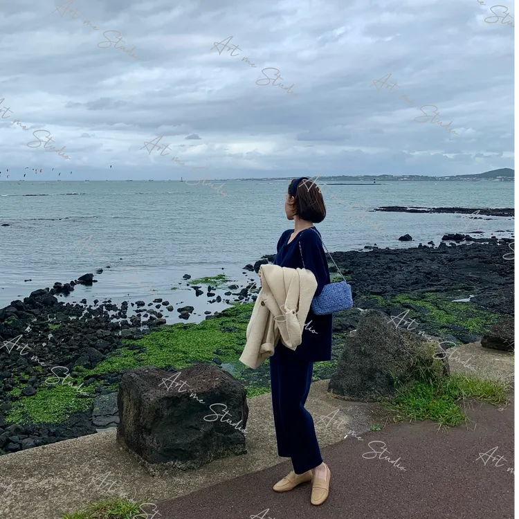 【ART ME】经典萝卜裤舒适百搭松弛巨藏肉空气感绵羊毛针织裤w24379