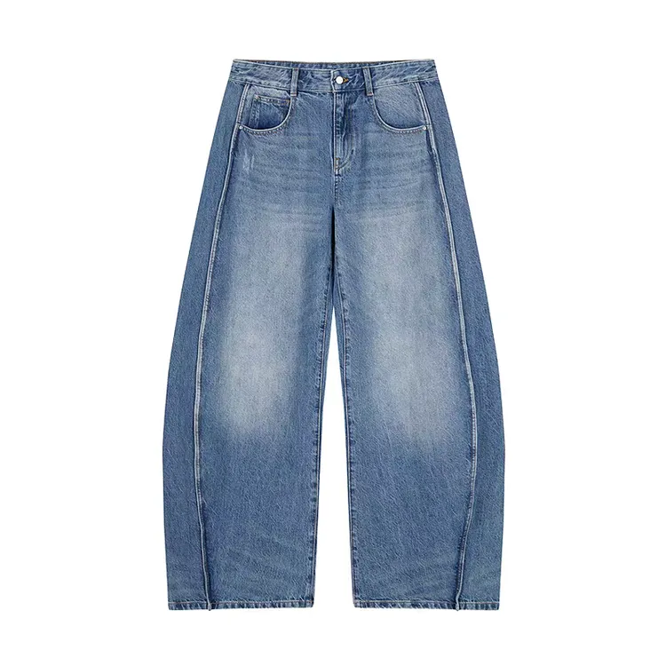 1538【商场同款】江南25春新品牛仔长裤宽松香蕉裤