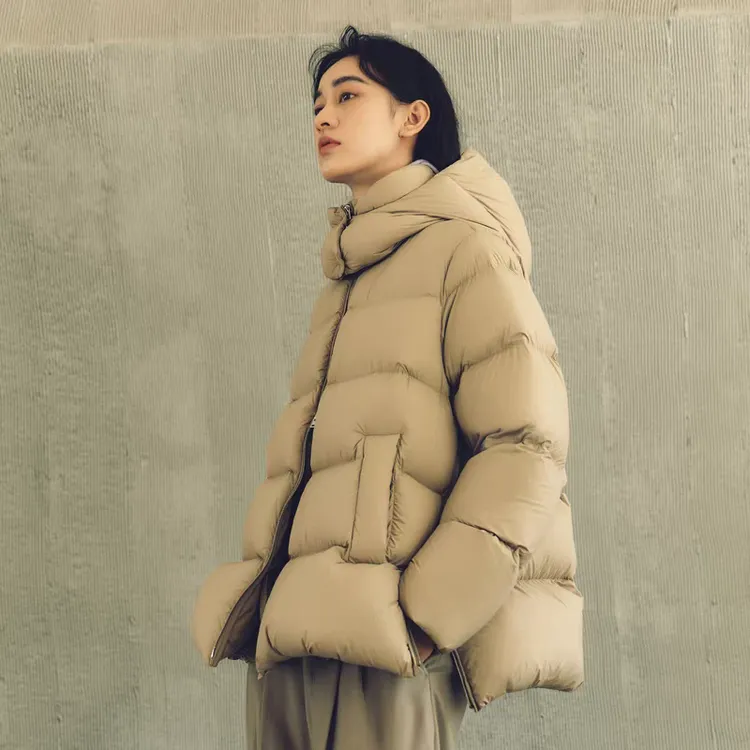 ❤款江南90白鸭绒！侧开衩设计可拆卸连帽蓬松冬季短款保暖羽绒服
