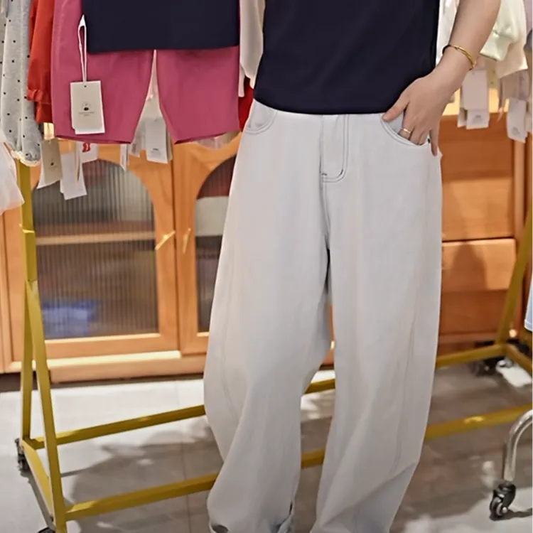 现货【亲子装】郝叔童品夏季新款时尚韩版2025亲子休闲牛仔裤HQ5154