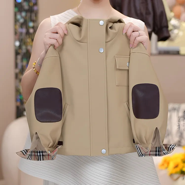 男童皮衣外套连帽秋季2025新款男孩连帽皮衣儿童秋装时髦韩版夹克