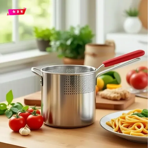 不锈钢多功能油炸锅家用小油锅小炸串锅电磁炉迷你省油小炸锅