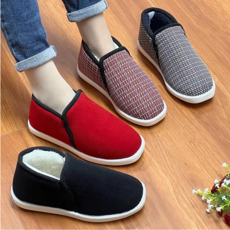 2025新款爆款（时尚棉鞋）加厚保暖舒适软底休闲防滑防臭居家布鞋