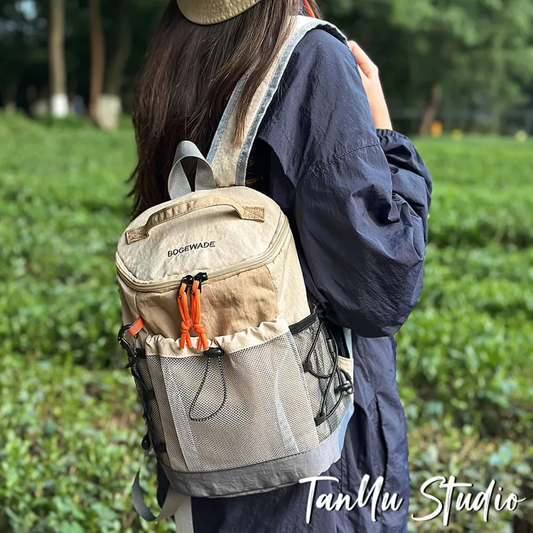 探屿户外登山双肩背包女旅游轻便新款机能风尼龙防泼水徒步小背包