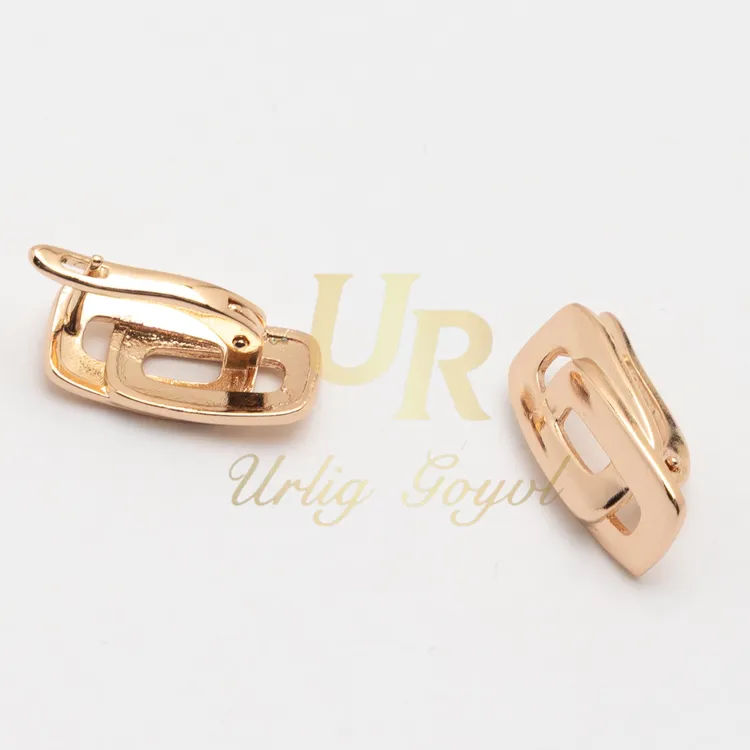 合金耳饰 UR【顺丰包邮-无运费险】老钱扣 玫瑰金色民族耳饰