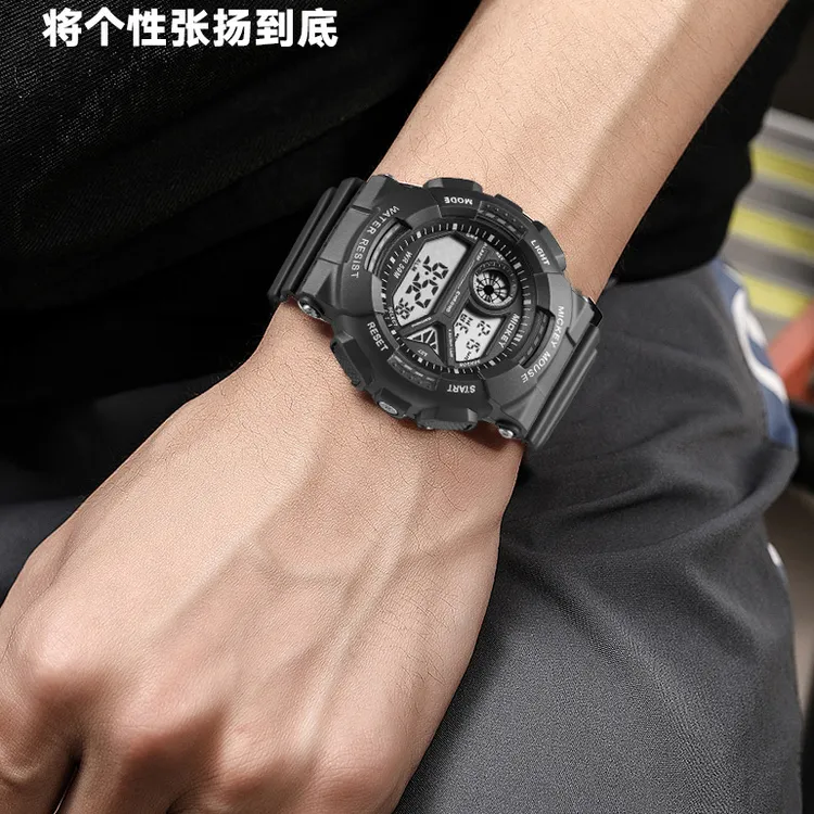 迪士尼手表男学生防水游泳男孩夜光青少年多功能电子手表MK-15190