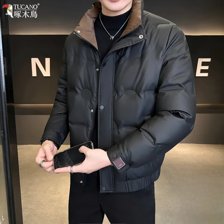 TUCANO/啄木鳥冬季新款防寒服商务休闲立领男士轻薄保暖上衣外套