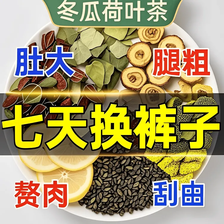 【北同】正品刮冬瓜荷叶茶玫瑰减茶油刮肚子油赘肉/脂肪/湿气养生茶