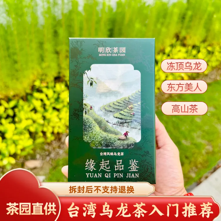 台湾风味冻顶乌龙茶东方美人茶高山茶三茶合一品鉴装合集（6泡）