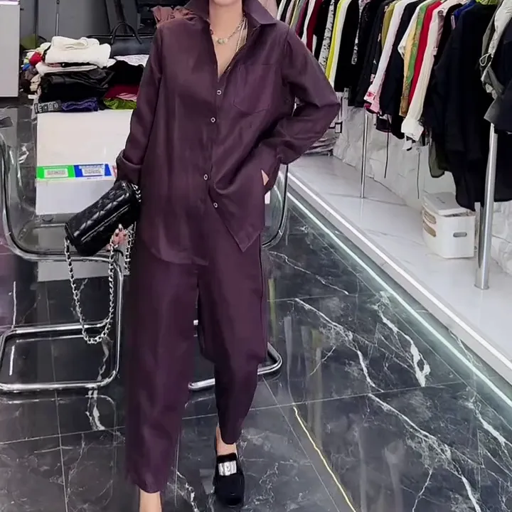 2025夏季新款时尚显瘦气质女士网红休闲洋气两件套百搭款D6223