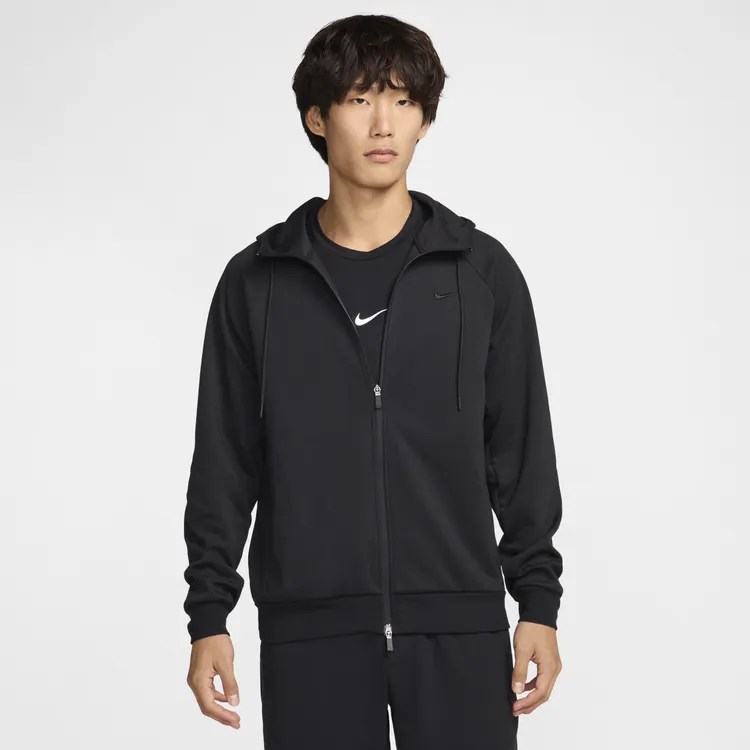 NIKE/耐克DRI-FIT男子速干开襟连帽衫上衣夹克外套FZ0968-010
