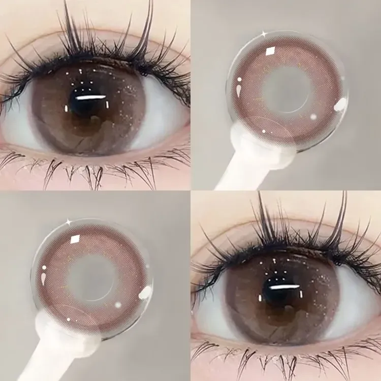 琪瞳美瞳半年抛近视素颜隐形眼镜柔情蜜意14.2小直径新款恋爱脑