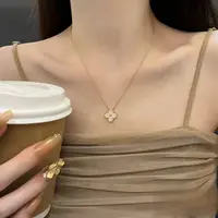 1051项链750黄金18K金镶嵌钻石时尚百搭锁骨毛衣项链