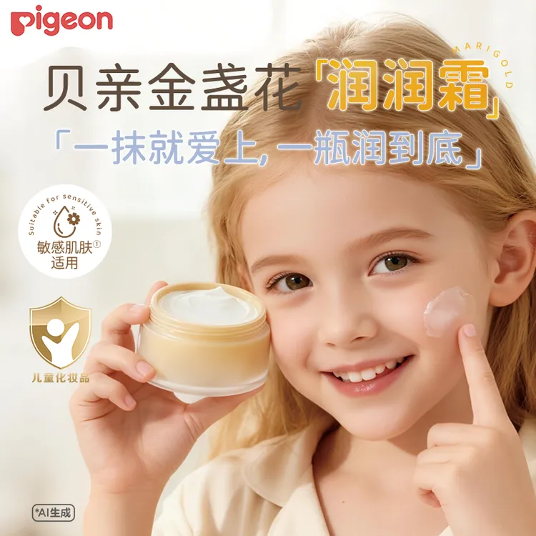 【奚梦瑶推荐】贝亲新生儿金盏花润润霜舒缓高保湿儿童面霜
