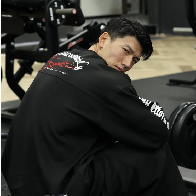 概特【介刚同款】Kaughter美式休闲训练长袖百搭潮牌长袖健身卫衣