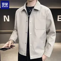 罗蒙夹克男士工装外套男款春秋2025新款爆款高级感男装休闲外套