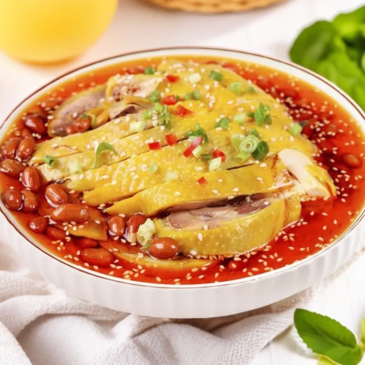 麻辣鲜香口水鸡开袋即食凉菜零食去骨手撕棒棒鸡餐饮冷盘凉拌菜