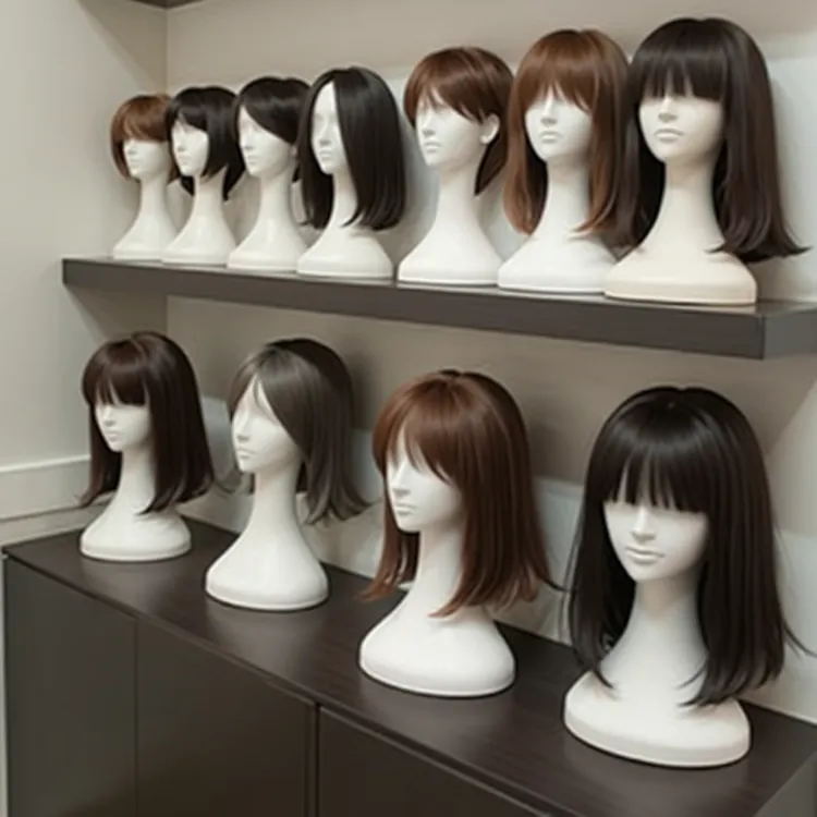 [高端补发片]专柜撤柜手织双递针全真人发透气一片式头顶假发片