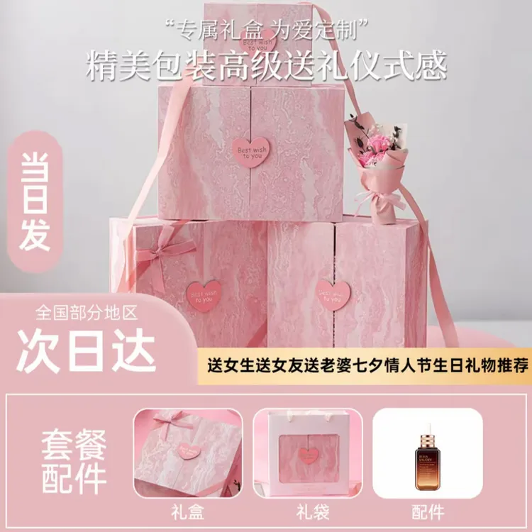 【轻奢定制】情人节七夕高档创意礼品礼物盒情意奢华生日纪念伴手礼商品图