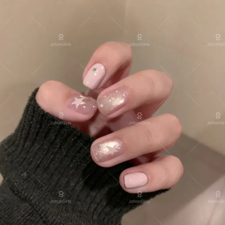 JohonGirls'/琴岛小嫚【星桃乐熙】纯手工穿戴甲显白波点星星可爱风