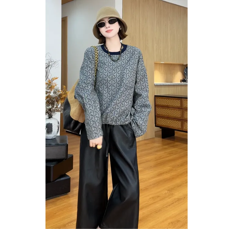 YYOUHAN 2025新款柏林松尾捏褶双线条做旧色牛仔外套 2508C4259