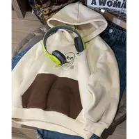 509078  韩版秋冬款时尚儿童洋气百搭加绒连帽卫衣