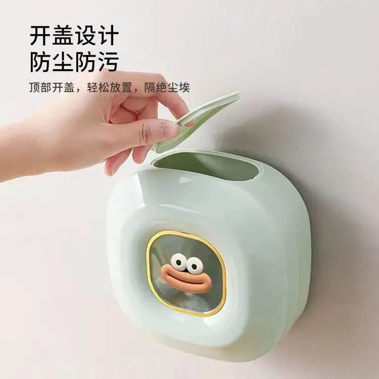 可爱一次性厨房保鲜膜壁挂收纳盒家用专用冰箱免打孔保鲜套盒创意