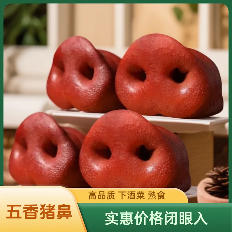 五香猪鼻子开袋即食猪拱嘴肉类下酒菜即食真空包装熟食解馋下饭菜商品图