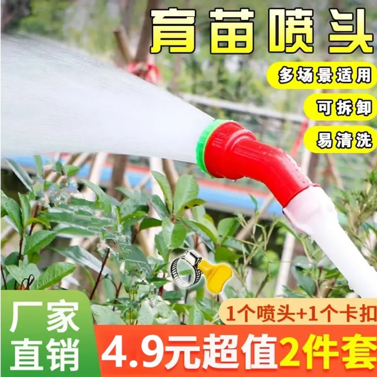 抢!四块九【两件套】喷雾水枪浇花浇菜灌溉育苗通用农业水管花洒商品图