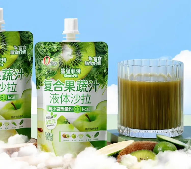 【保质期至2025-04-28】鲨鱼菲特复合果蔬液体沙拉100g*15