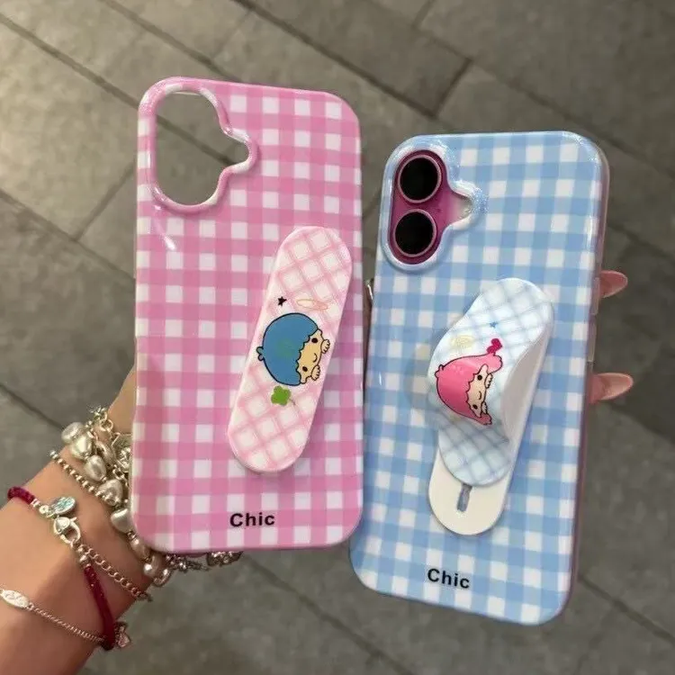 诚星泽创可贴双子星适用苹果16pro手机壳华为OPPO小米VIVO新款软