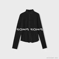 溶溶【梦屿清晨】RONGRONG 木耳边拼接分割法式复古风衬衫25C8596