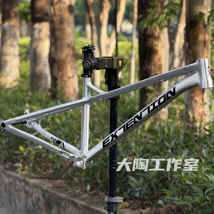 EXTENTION高强度HT山地越野硬尾AM车架 420短后叉EXT土坡动作灵活