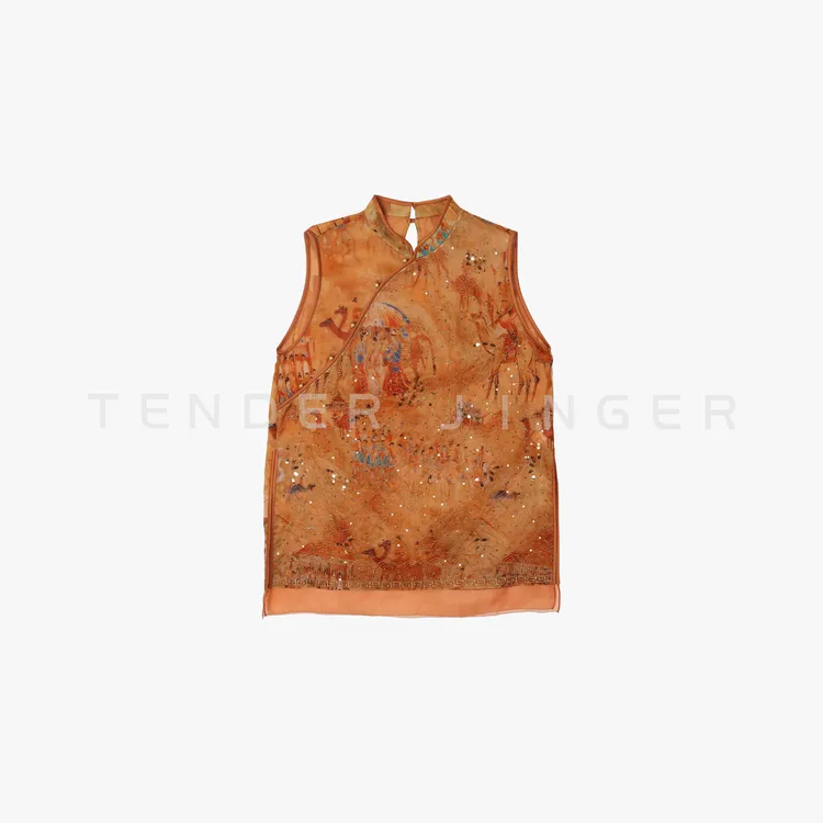 Tender Jinger|15姆米遇见敦煌珠绣上衣T62GCC11071
