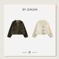 ByJunjun【焦糖玛奇朵】短款羊毛外套秋冬高级女装