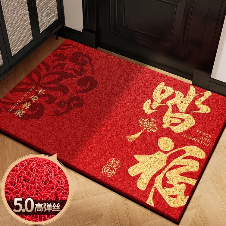 入户门地垫进门垫2026新款轻奢玄关防滑防尘速干地毯裁剪免洗耐脏