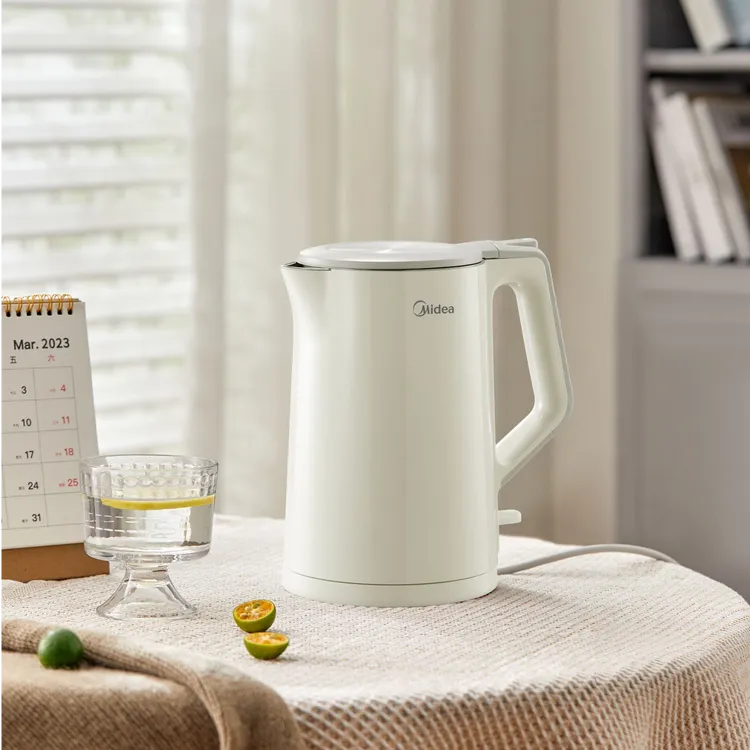 【层中空防烫】美的电热家用水壶1.5L304不锈钢全钢水路烧水壶