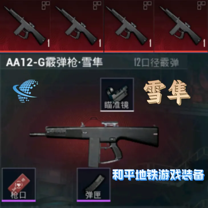 地铁游戏装备雪隼AA12