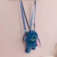 【阪织屋】史迪仔毛绒包包正版联名抽绳包防水休闲百搭轻便包