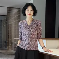 显瘦气质长袖桑蚕丝女士上衣5123-8