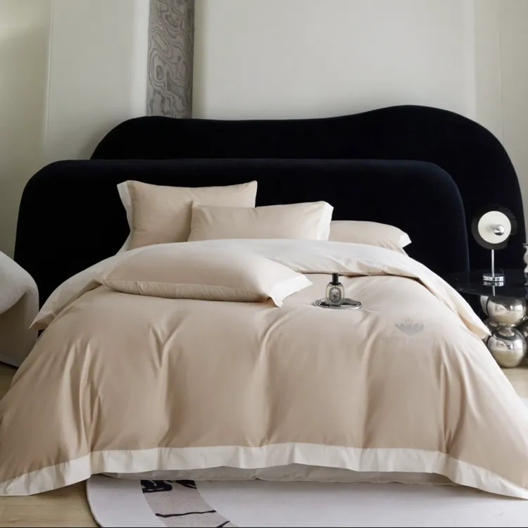 【特洛伊】红金裸盖棉轻奢全棉四件套