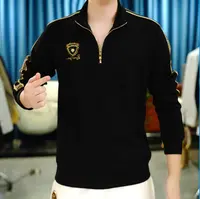 【麦炫严选】2025秋季男士长袖翻领时尚休闲百搭套头卫衣WY2004