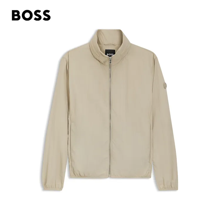 【汪顺同款】BOSS博斯26夏防泼水通勤多色立领拉链夹克外套50559587商品图