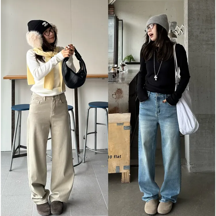 Our2【窄版瘦瘦裤】四季款休闲百搭水洗牛仔裤【L4524】