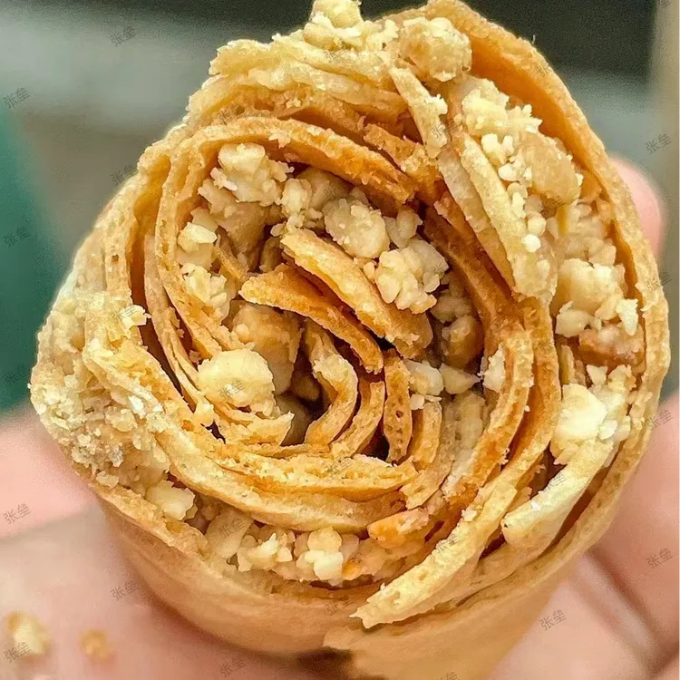 济南网红花生碎夹心蛋卷手工经典热销济南特产下午茶