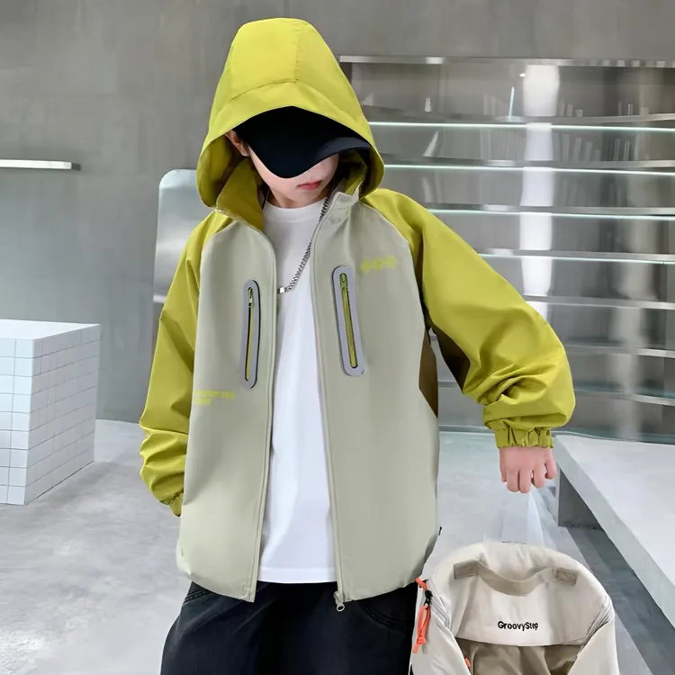 【三防面料】男童冲锋衣防水春秋外套2025新款童装男孩春秋外衣